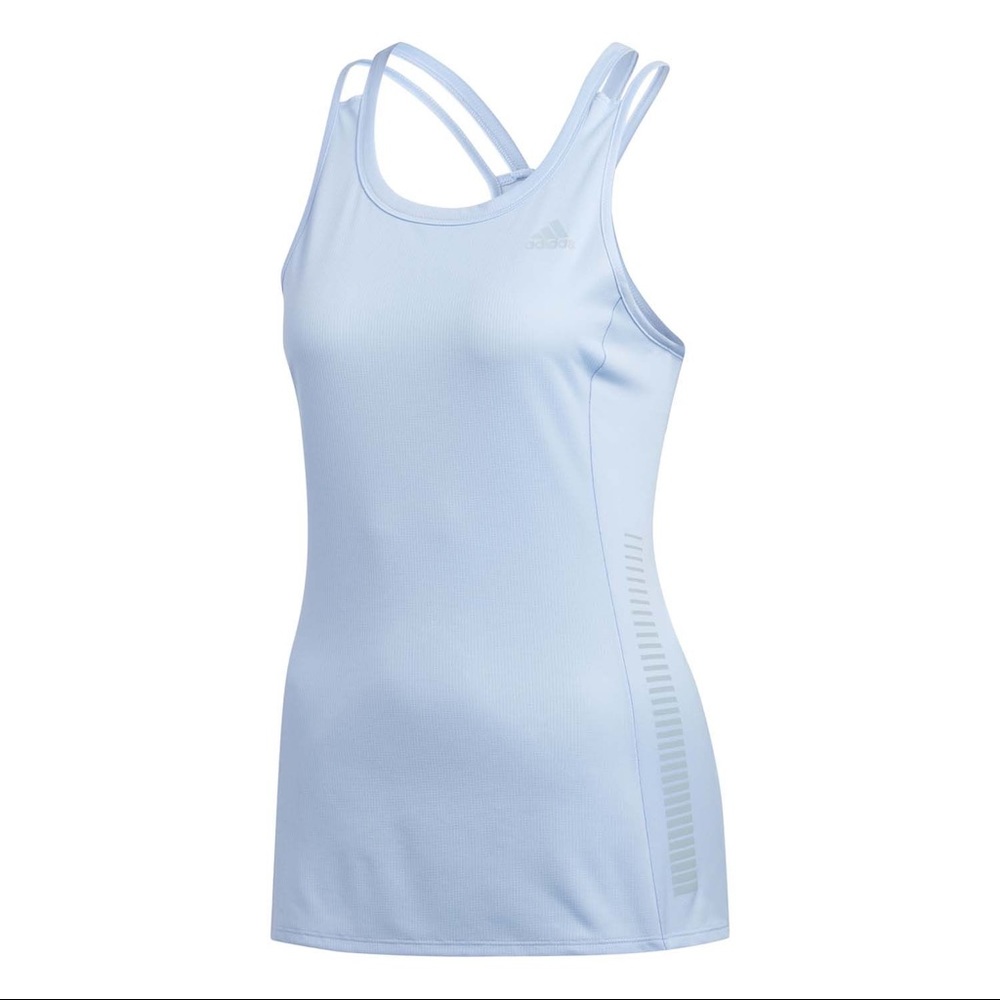Adidas Rise Up and Run Tank - Glow Blue